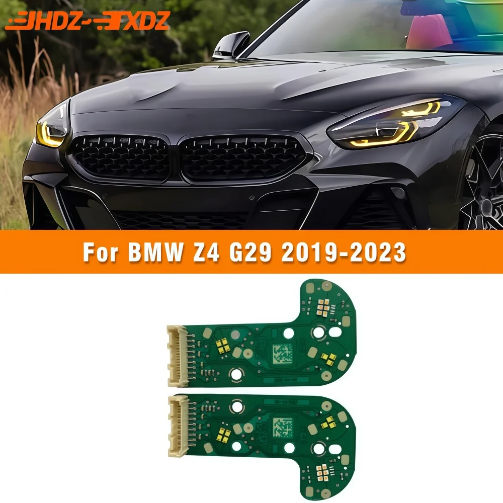 

НОВАЯ плата DRL Angel Eyes, желтый, красный, синий, янтарный, светодиодные фары, дневные ходовые огни, модуль указателя поворота для BMW Z4 G29 2019-2024