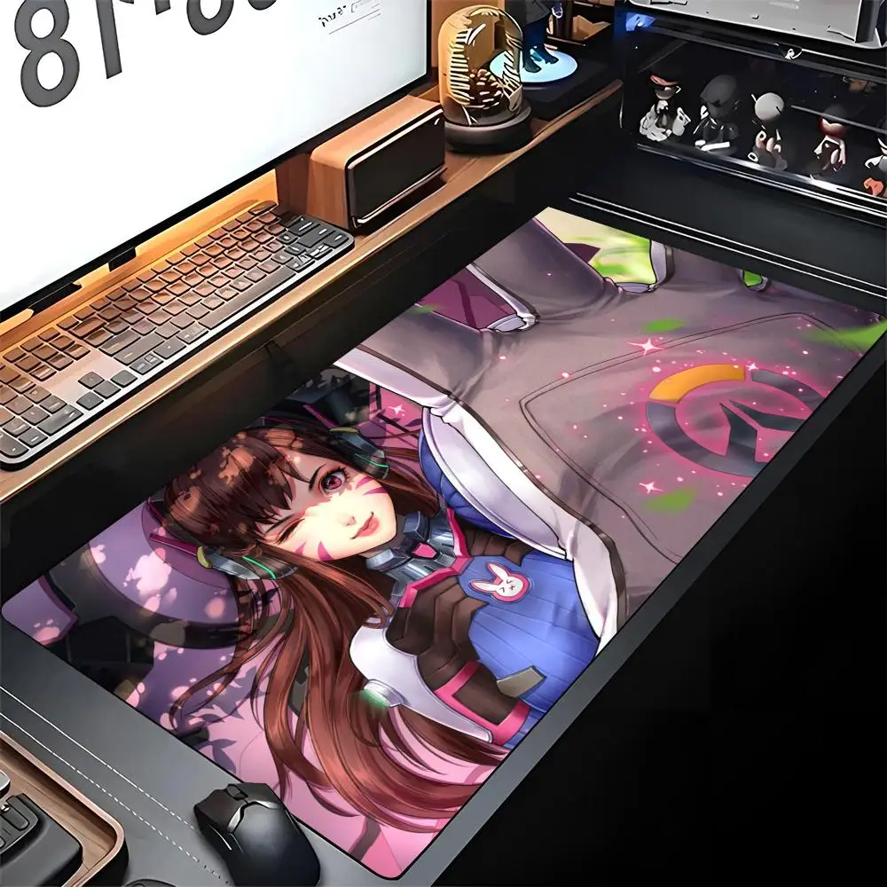 

Коврик для мыши Overwatch Manga, игровой коврик с запирающимся краем, большой компьютерный геймерский большой резиновый художественный коврик для мыши, коврик для ноутбука, стола