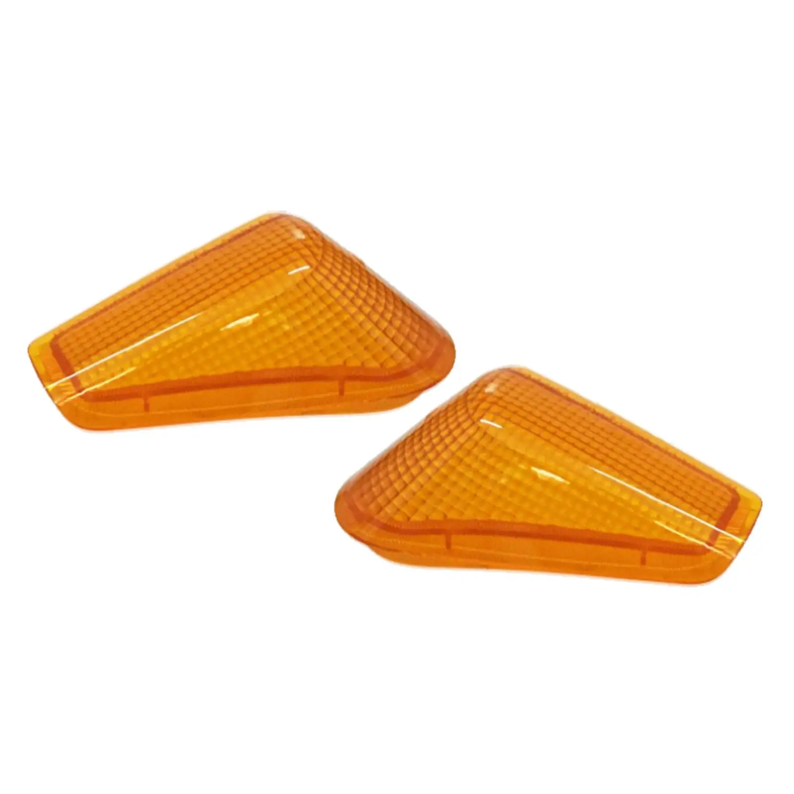 Motorcycle Turn Signal Lens Cover ABS Amber Front Indicator Pair Quick Replace for Kawasaki ZZR250 Fit