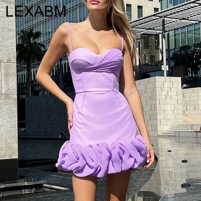 Seksowna suknia wieczorowa Midi bez rękawów 2025 Odzież damska Temperament Wysoka talia Plisowana różowa sukienka wieczorowa Lato