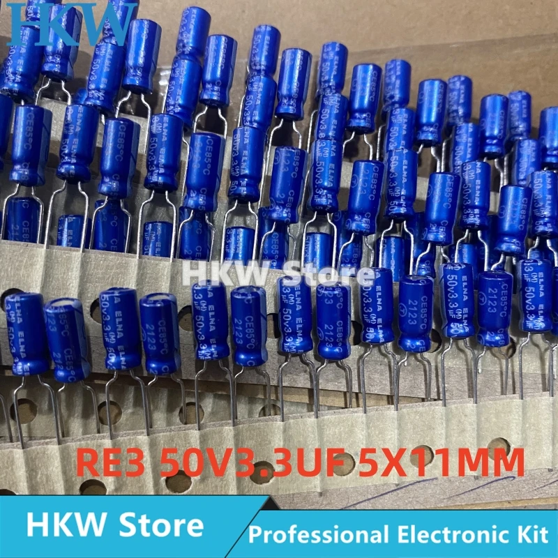 10 pièces ELNA RE3 50V3.3UF Volume 5X11MM Audio électrolytique puzzles itor RE3-50V3R3ME3 # B 3.3UF 50V NOUVEAU
