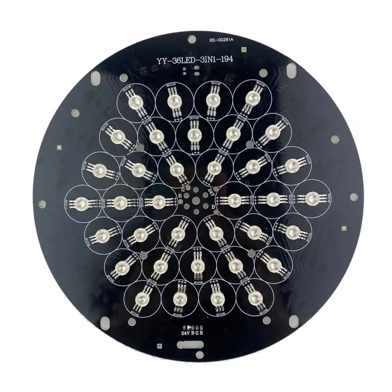 YY-36LED-3IN1-194 194mm داخلي LED Par Light 36x3W 24V LED لوحة المجلس #1