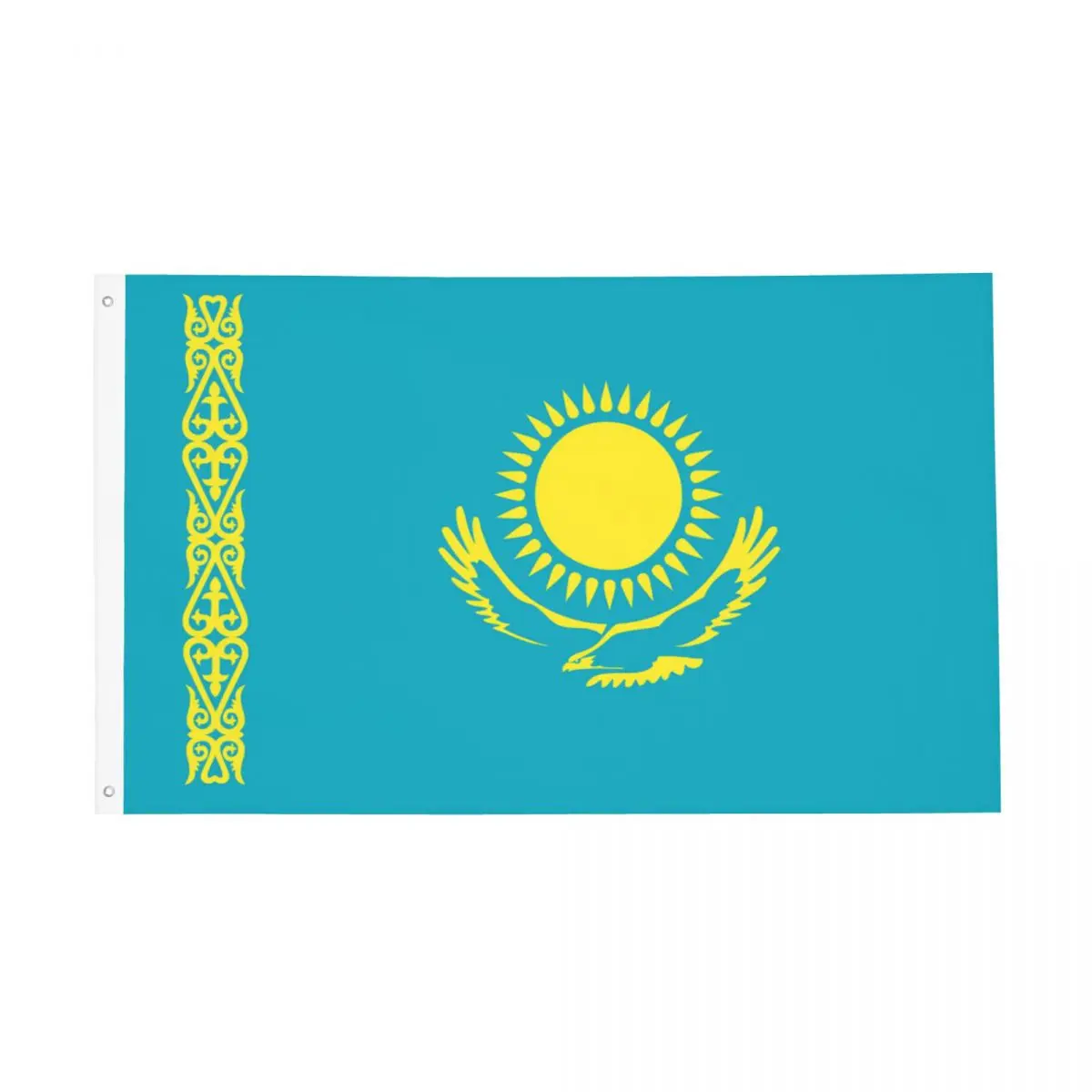 Flag Of Kazakhstan Flag Indoor Banner 2 Grommets Union of Soviet Socialist Republics Decoration Double Sided 60x90 90x150cm Flag