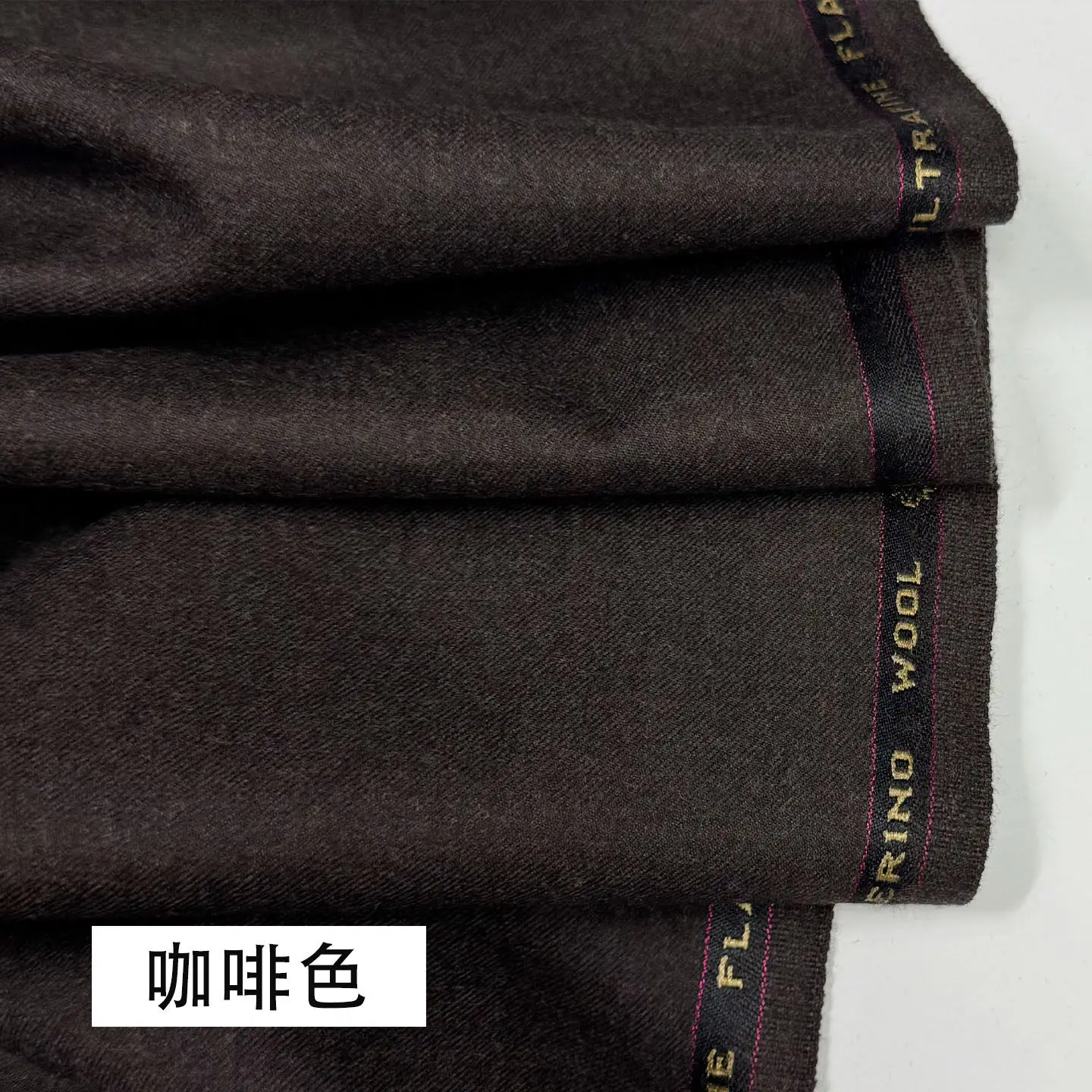 100 Percent Wool Worsted Flannel Designer Fabric Warm Comfortable Suiting for Jackets and Trousers, Custom Tailoring Supply