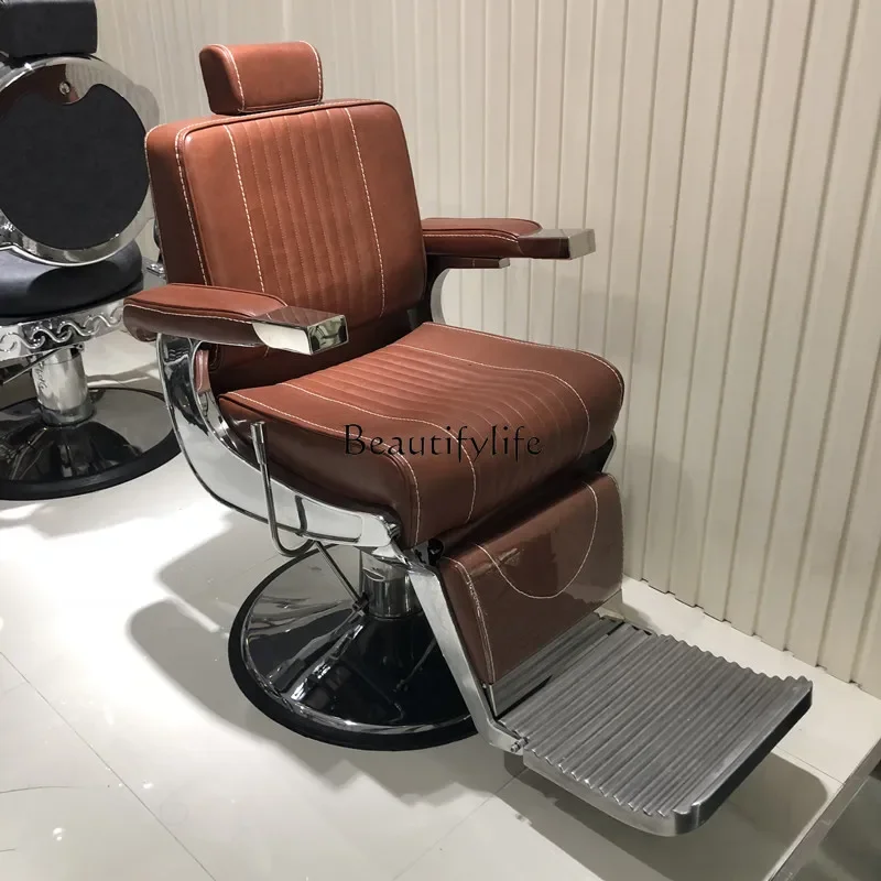 

Barber Big Chair Put down Oil Head Retro Spinning Lift Hair Shaving Hair Salon Hair Cutting Chair