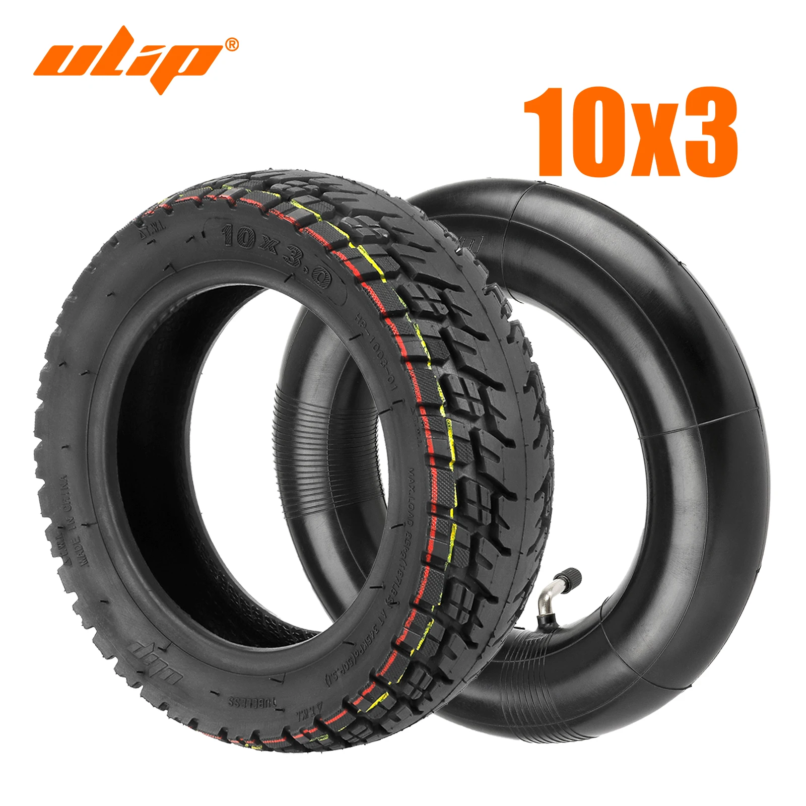 ULIP Off road Tire Kit 10x3 Tubeless Tire Pneumatic Tire and Inner Tube For Zero 10X/Kaabo/Kugoo Electric Scooter 255x80 80/65-6