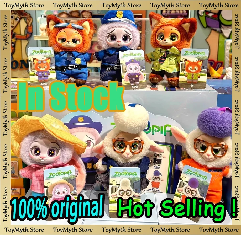 En Stock, caja ciega MINISO Judy Nick, caja ciega esmaltada, la serie FILM REVO de JUDY HOPP, figura de acción, modelo coleccionable