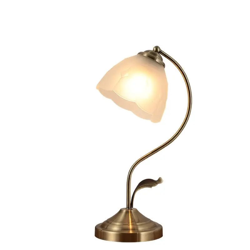 European Pastoral Mediterranean Bedside Home Bedroom Study Desk Lamp Decoration Retro Warm Creative Romantic Three-color Light
