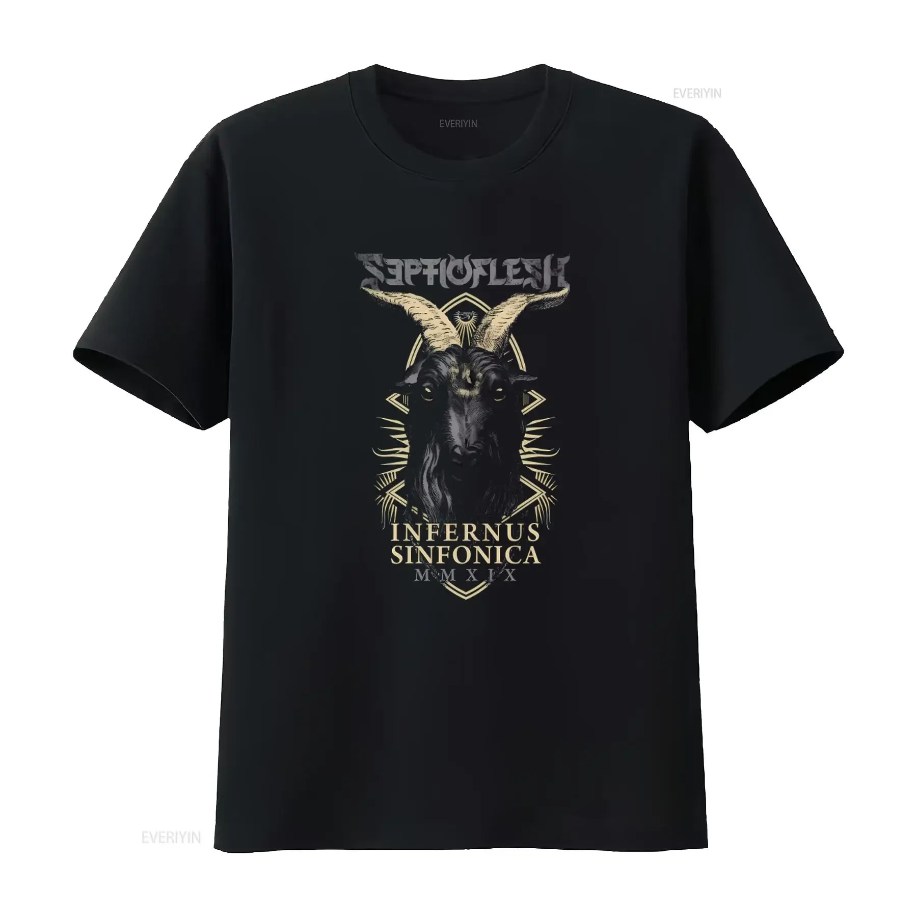 NWT Septicflesh Infernus Sinfonica MMXIX Death Metal Band Music T Shirt S 4XL vintage Washed Soft Versatile Stretched