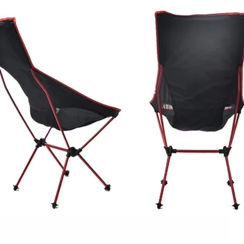 Ultra-light aluminum folding moon chair high back-to-back portable outdoor furniture