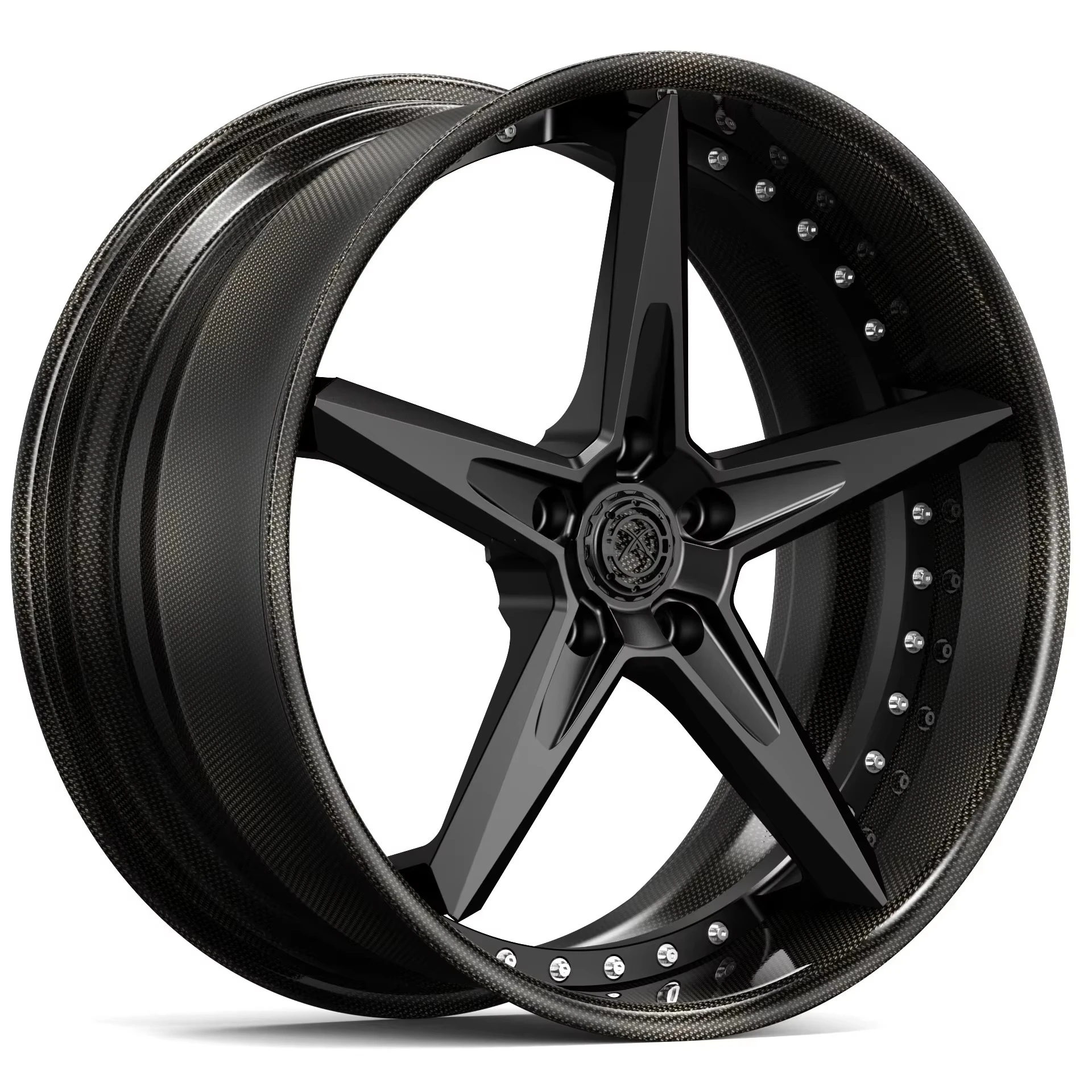 

Customized Luxury Carbon Fiber Forged New Alloy Wheel Rims 100mm PCD and 20mm ET for Passenger Cars