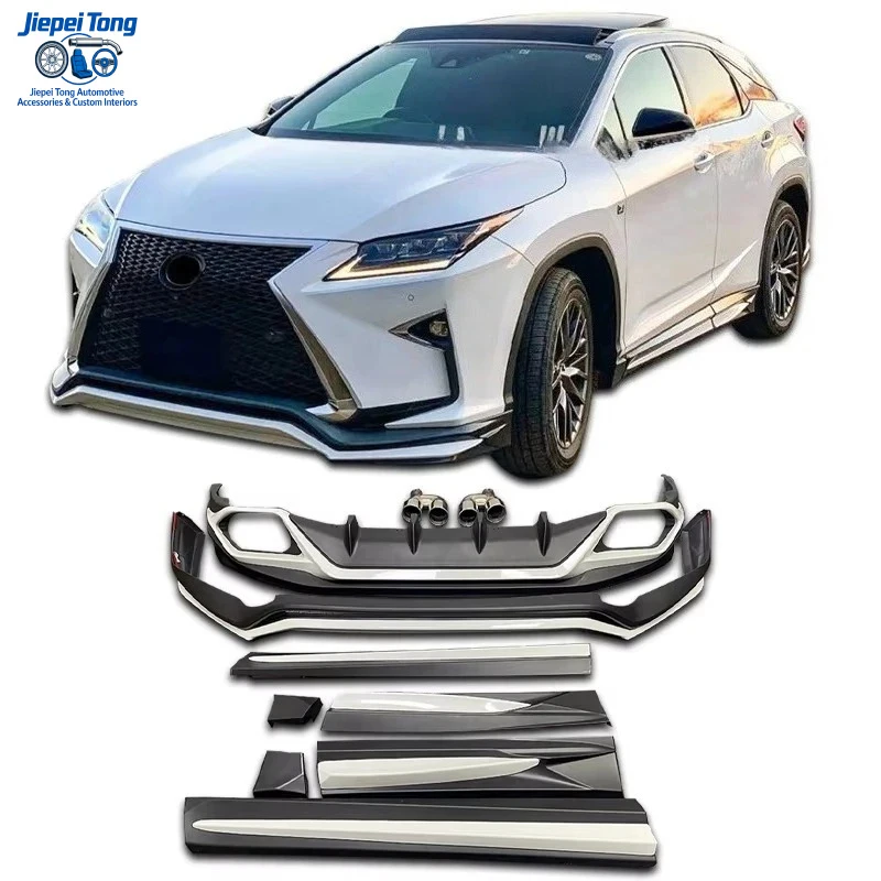 

For 2016-2019 Lexus RX Rx200 Rx300 Rx450 Body Kit Spoiler Diffuser Side Skirt Grille Bumper