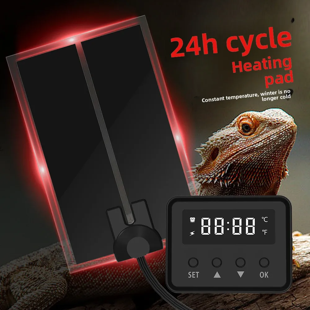 

NOMOY Intelligent Thermostat Heating Mat for Reptile-Constant Temperature&Timer Function for Snake,Lizard,Turtle,Gecko Terrarium