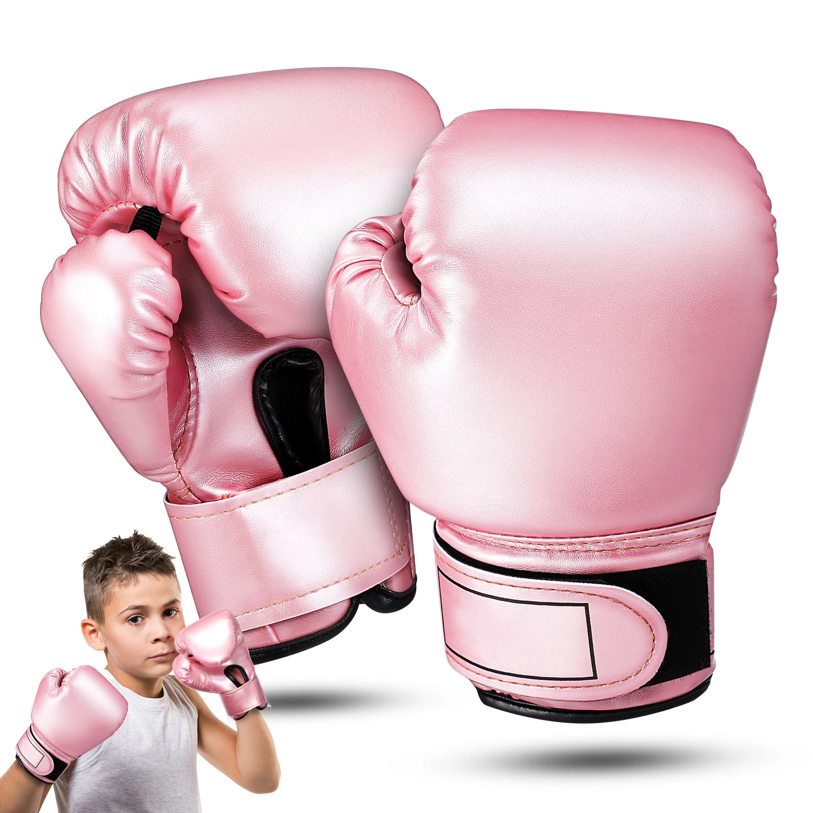 

1 Pair Boxing Gloves 8 Oz Sparring Glove For Training Kickboxing Thai Punching Sport Glove Portable Breathable