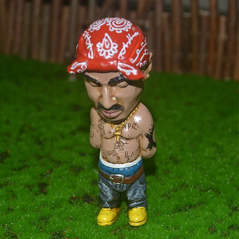 Tupac Rapper Figure Hip Hop Star Pac Toys Cool Stuff Figures Collection Model Doll Gift