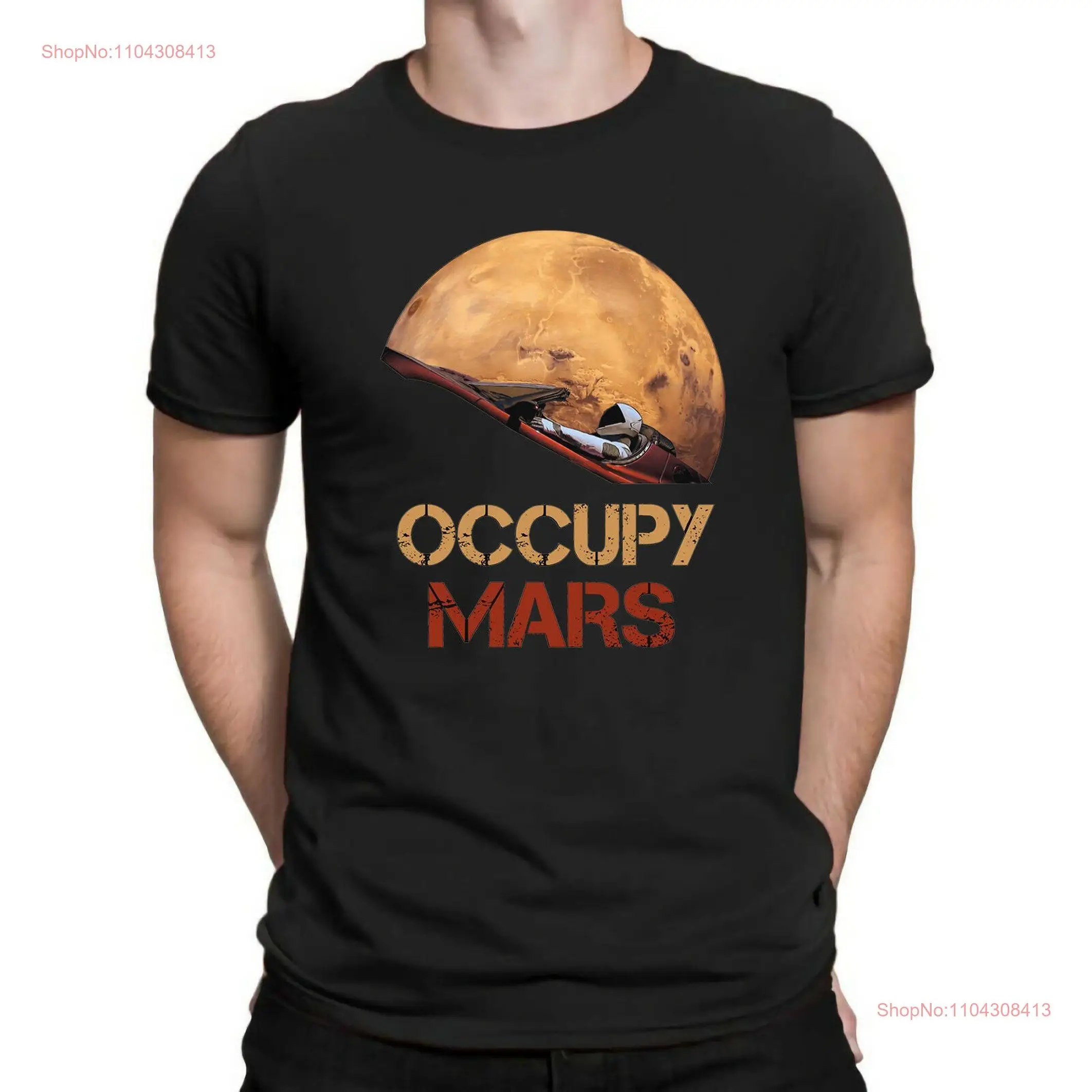 Occupy Mars Starman Vintage BamiFines T Shirt SweaT long or short sleeves