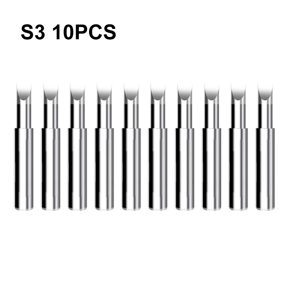 10 buah ujung besi solder untuk alat las kepala besi pemanas Internal, stasiun solder 936/937/938/969/852/858/952