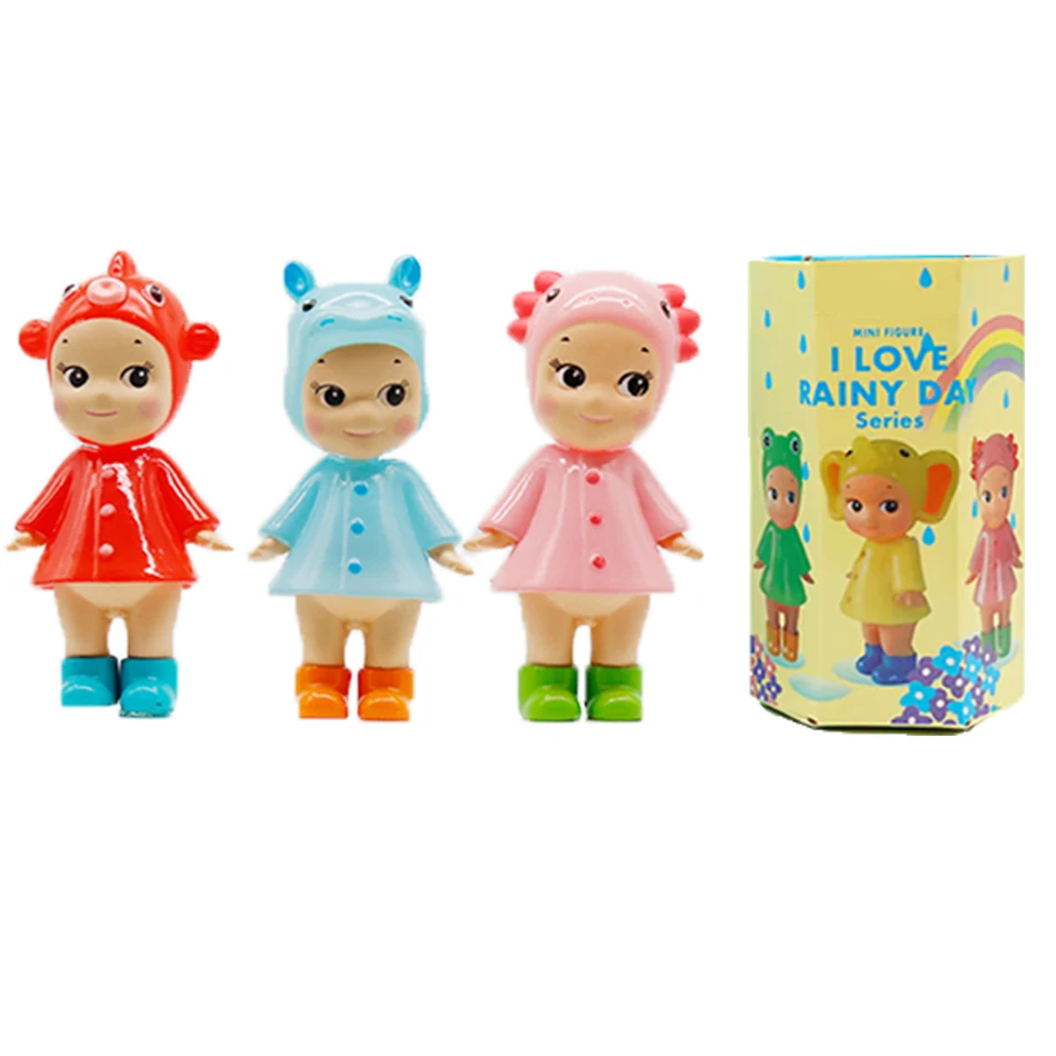 S Angel I LOVE RAINY DAY Series صندوق أعمى زينة شاشة الهاتف الأصلية هدية عيد ميلاد مفاجأة غامضة للأطفال