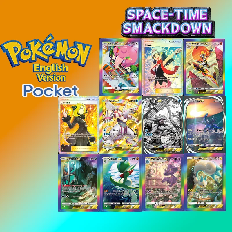 Tarjeta Coleccionable de Pokémon TCG Pocket (PTCGP) Space-Time Smackdown (A2) Dawn Cynthia Palkia Dialga Darkrai Gallade Mismagius