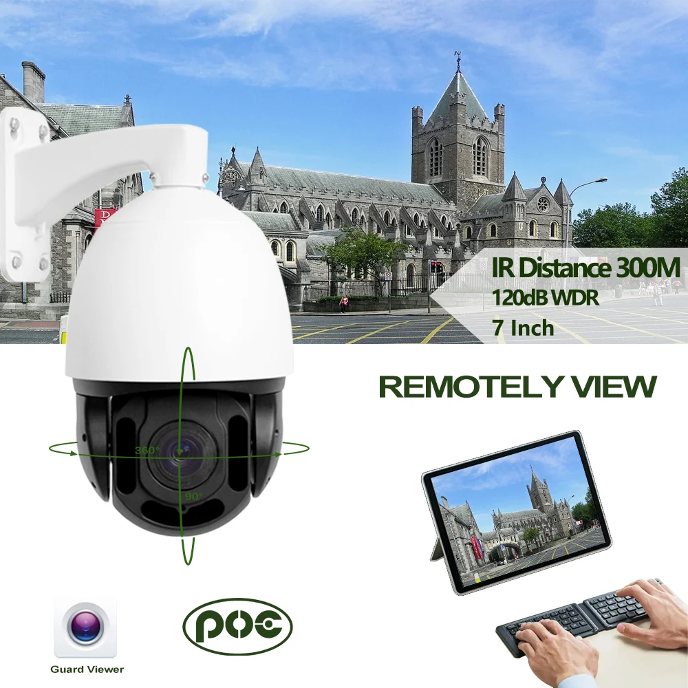 Guard Tools UNV AI IP Camera 8MP 4K AI Detectie Auto Tracking POE PTZ Dome Camera Roterende Professionnel beveiligingscamera
