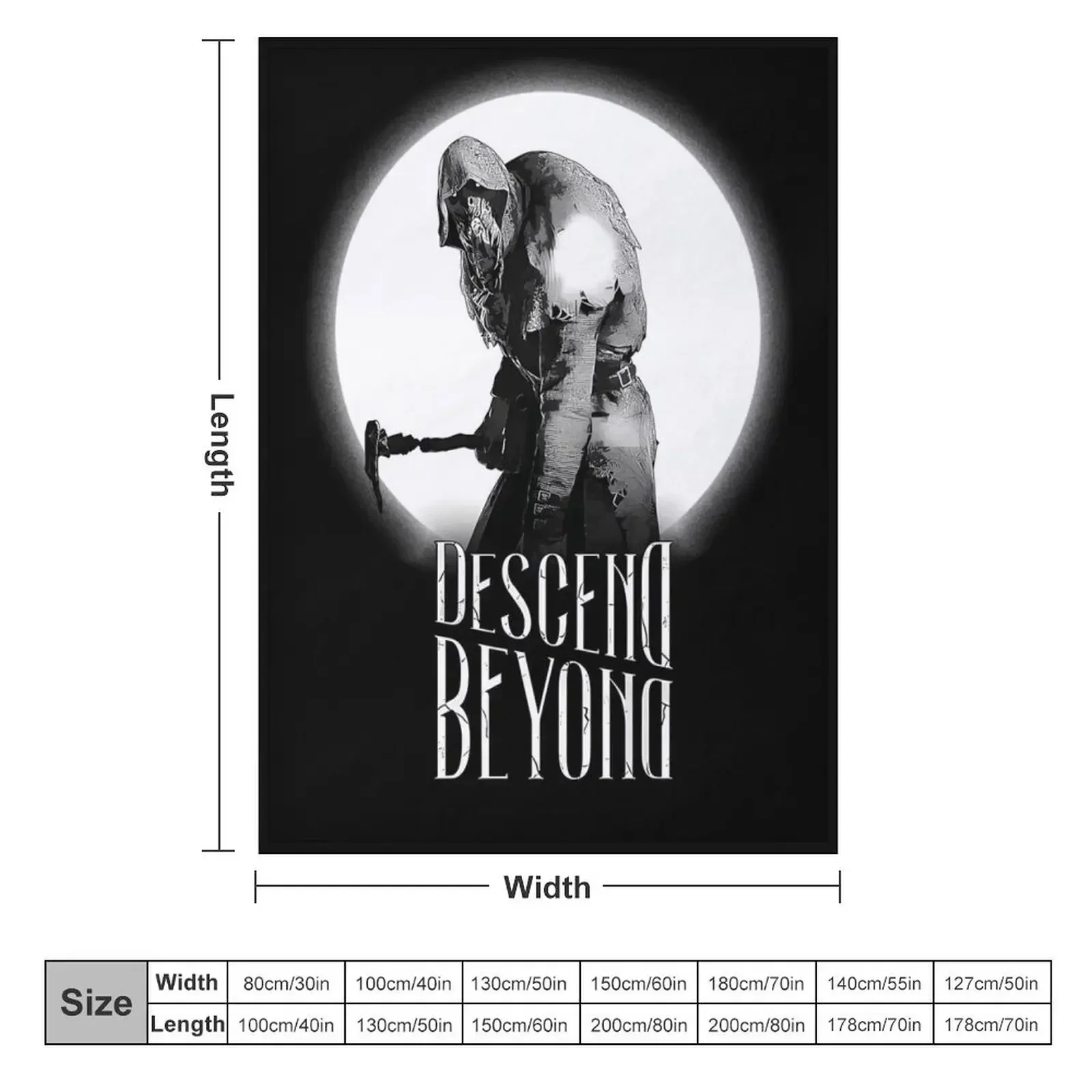 Descend Beyond Throw Blanket Decorative Beds wednesday Retros halloween Blankets
