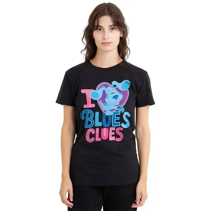 Blues Clues You I Heart Blue T-shirt pour femme S 2Xl Noir