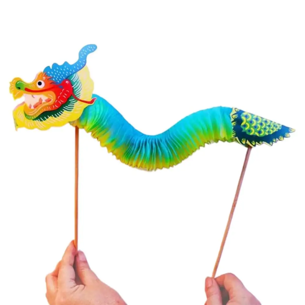 คุณภาพสูง DIY Dragon Craft 3D กระดาษของเล่นเด็ก DIY Dragon Decor จีนใหม่ปีมังกรจีนเต้นรํา