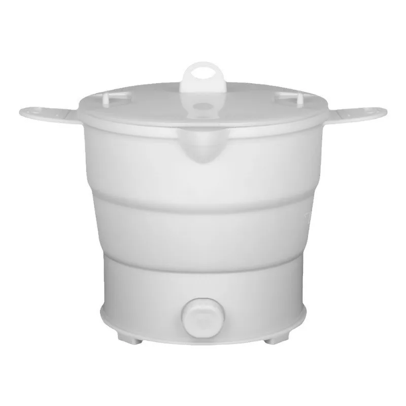 متعددة المحمولة طوي وعاء سيليكون للسفر 110/220 فولت غلاية كوك كهربائي إناء/ قدر غلاية مياه التخييم للطي وعاء كهربائي #6