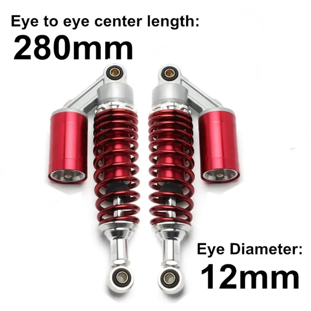 Motorcycle rear shock absorber LFX280 is suitable for imitation ghost fire heroic GY6 small turtle fast eagle electric vehicle