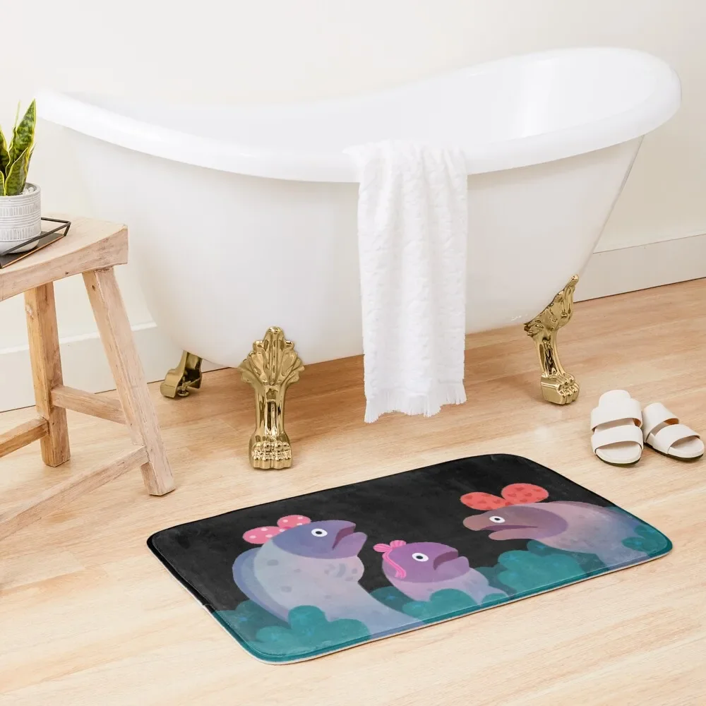

Ribbon eels Bath Mat Bathroom Supplies Waterproof Bathroom Rugs Non-Slip Shower Carpet For Bath Mat
