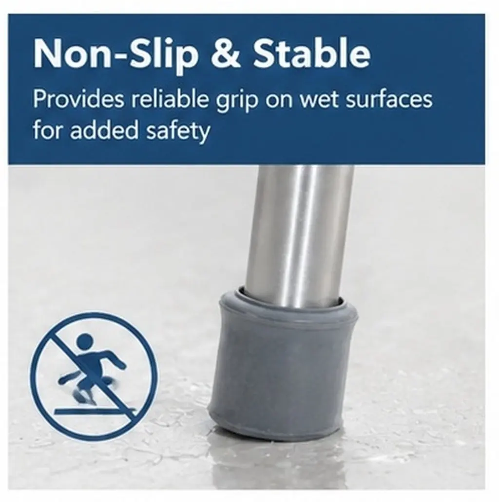 2Pcs Shower Chair Replacement Feet Rubber Caps Non Slip Stable Grips for Bath Stool Chair Leg Protectors Safety Anti Scratch
