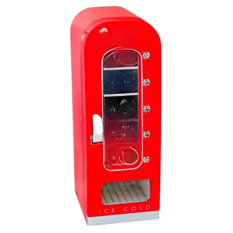 Mini vending machine 10 cans pop-up small refrigerator household