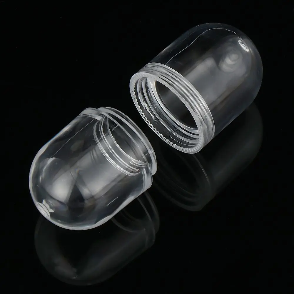 5Pcs/set Portable Empty Capsule Shell 3ml/6ml Hollow Clear Pill Case Plastic Bottle Tablet Medicine Splitters Holder Box