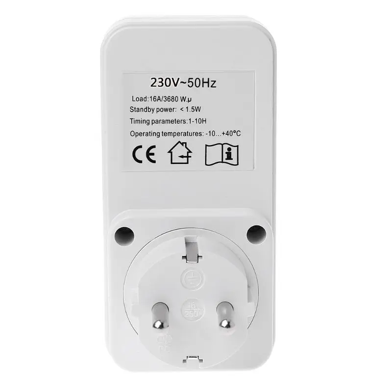 Electronic Digital Timer Kitchen Timer Outlet Timing Socket EU Plug Countdown Timer Sockets ABS Material for Home