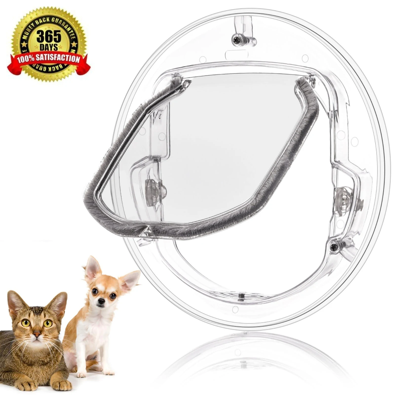 ZK20 Cat Flap Door 4 Way Locking Cat Doors YOUTHINK Small Pet Door for Cats Small Dogs Puppy