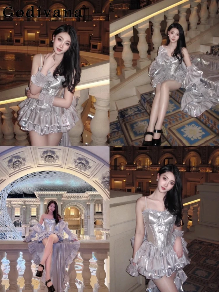 

Japanese Sweet Princess Style Big Bow Trailing Dress 2026 Summer New Sexy Tube Top Birthday Dinner Bar Mitzvah Dress Women