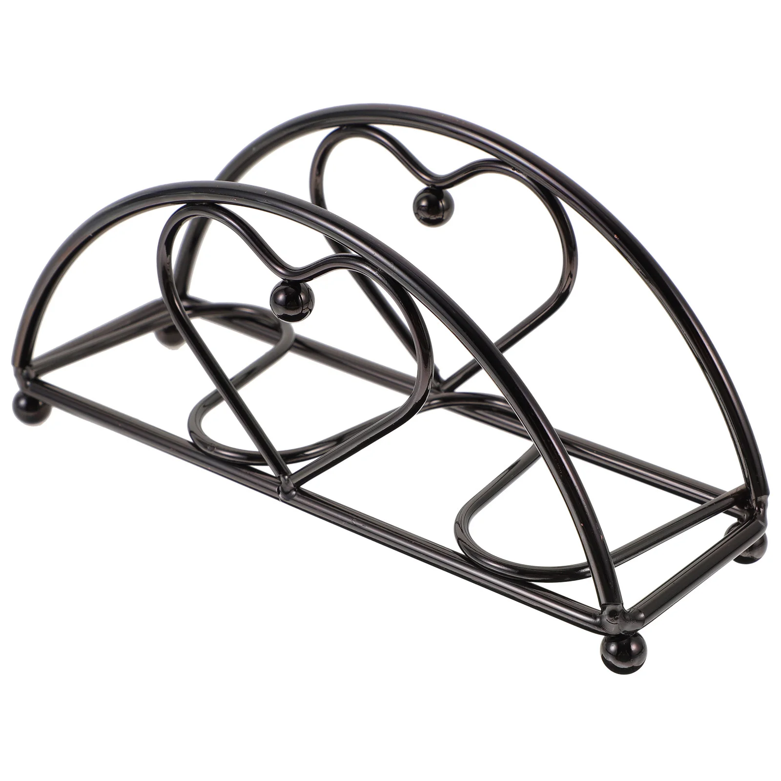 

Decorative Metal Napkin Holder Kitchen Tabletop Stand Practical Long Using Time Tissue Dispenser for Home Hotel Party