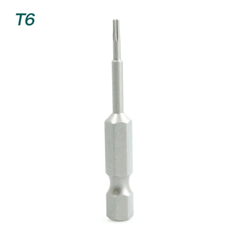 Hexagonal Handle Precise and Professional Grade Torx Screwdriver Bit 1/4 Hexagon Handle Alloy Steel 50mm Long T5 T40