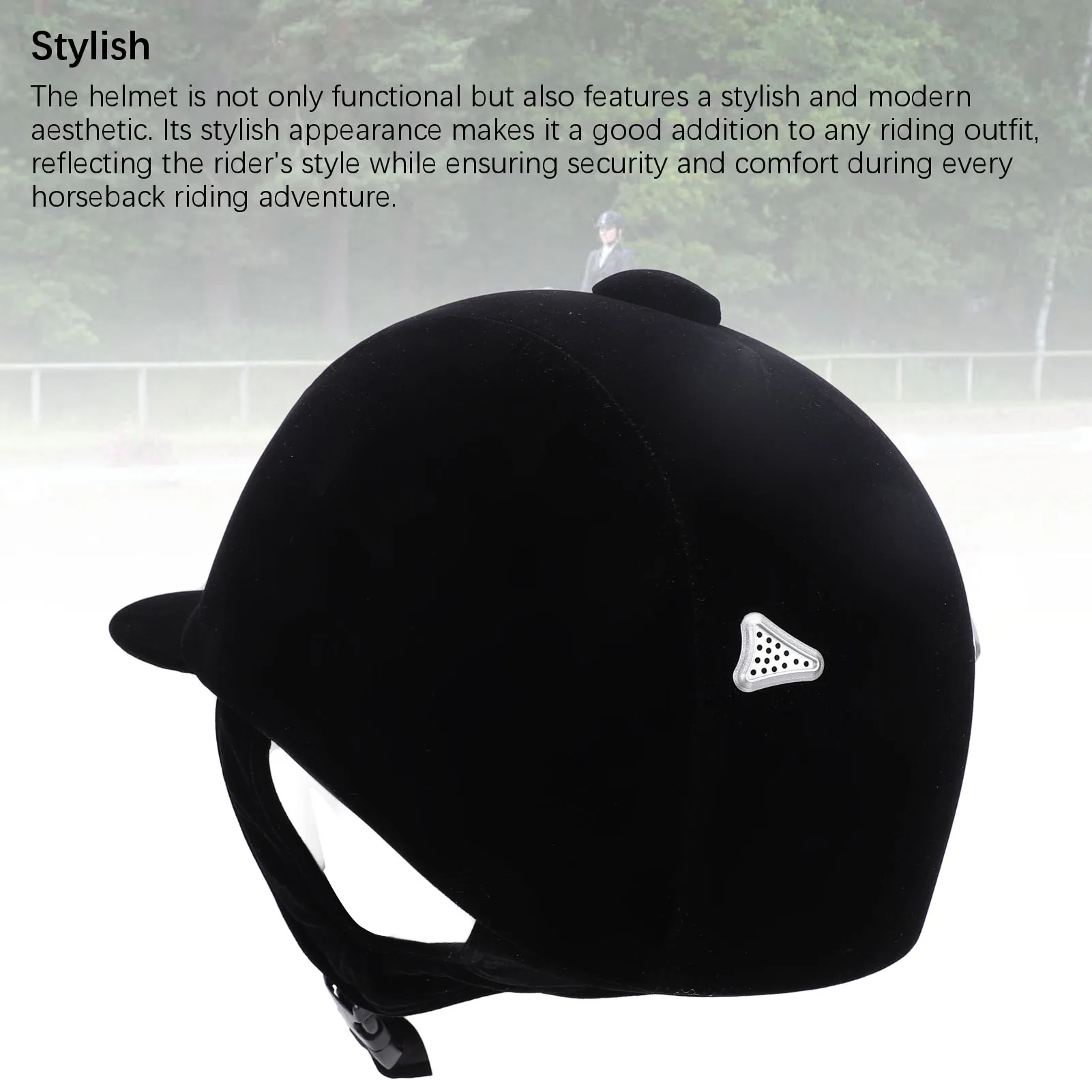 خوذة ركوب الخيل قابلة للتعديل وقابلة للتنفس من الفولاذ المقاوم للصدأ لمعدات الأمان #4