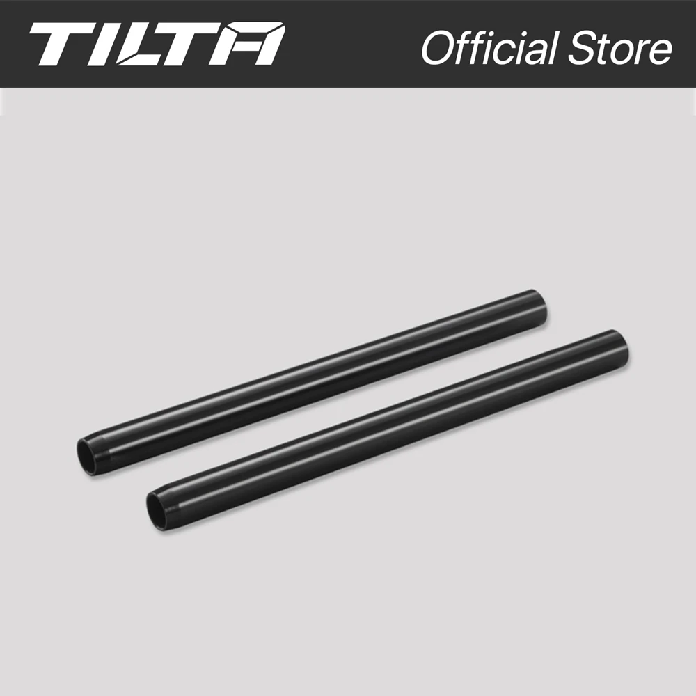 TILTA 2 stuks x R15-100-B 15 mm aluminium staven 100/150/200/300 mm voor Dslr camera rail staafsysteem Een paar zwart zilver