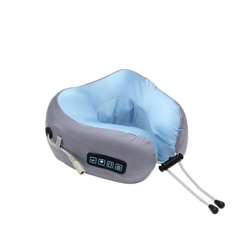 

U-образная пена с эффектом памяти, портативная автомобильная зарядка, дорожный электрический массажер для шеи, U-образная массажная подушка