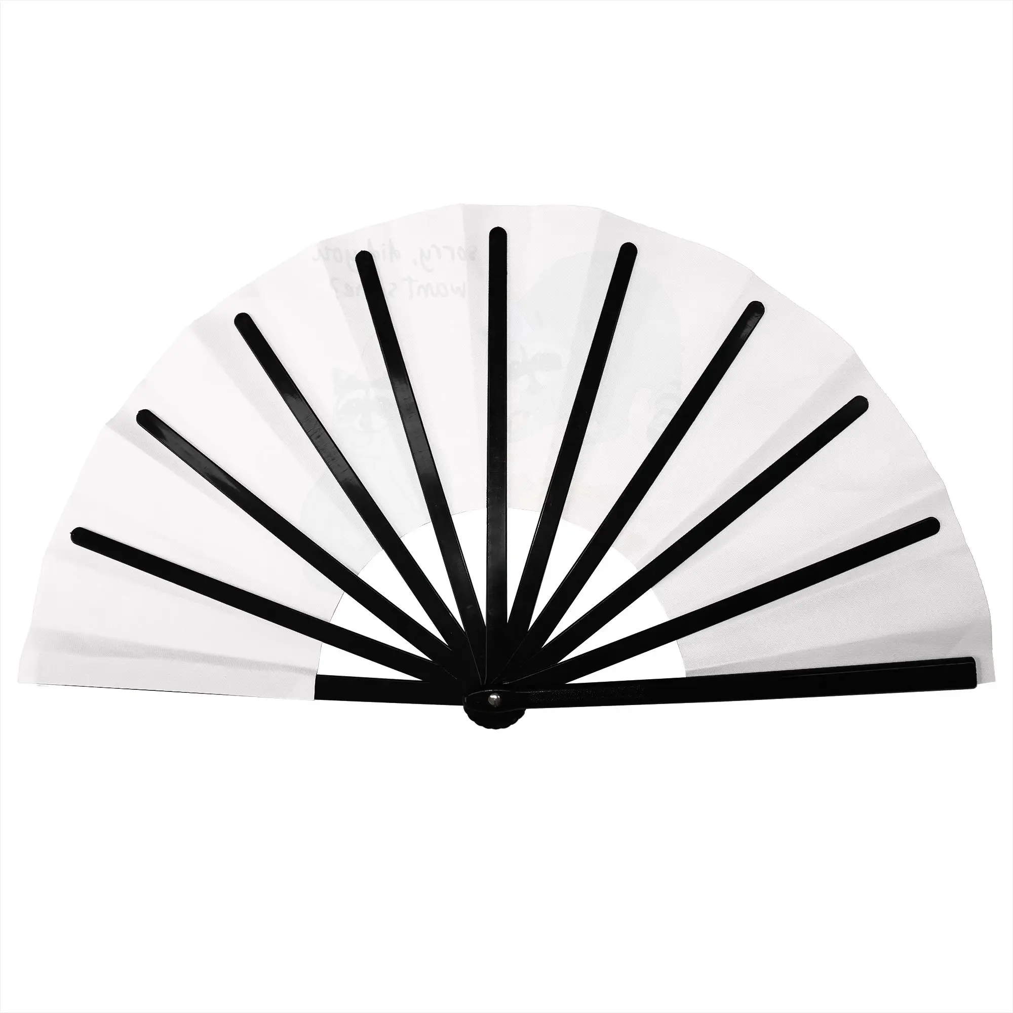 Customized Jimothy Raccoon Portable Pocket Fan Travel Funny Animal Polyester Folding Fan Chinese Dance Handheld Cooling Fans