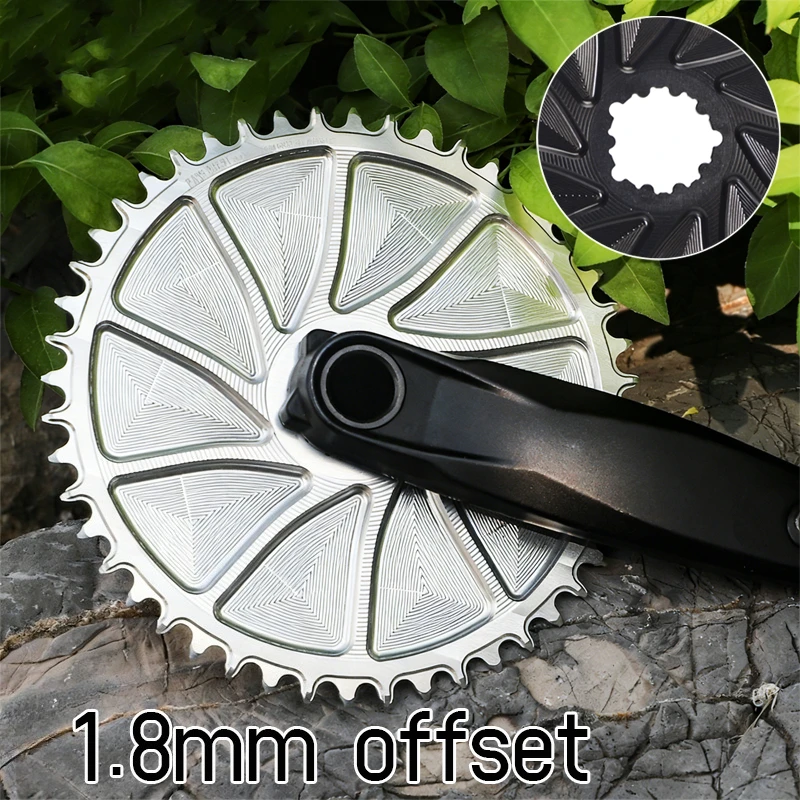 

3-болтовое кольцо цепи с прямым креплением, 3 болта для Sram Nx Xx Xo Chainring Aero 40 зубьев Mtb Crown 1x Шатуны 1,8 мм со смещением 11 В 12 В Корона