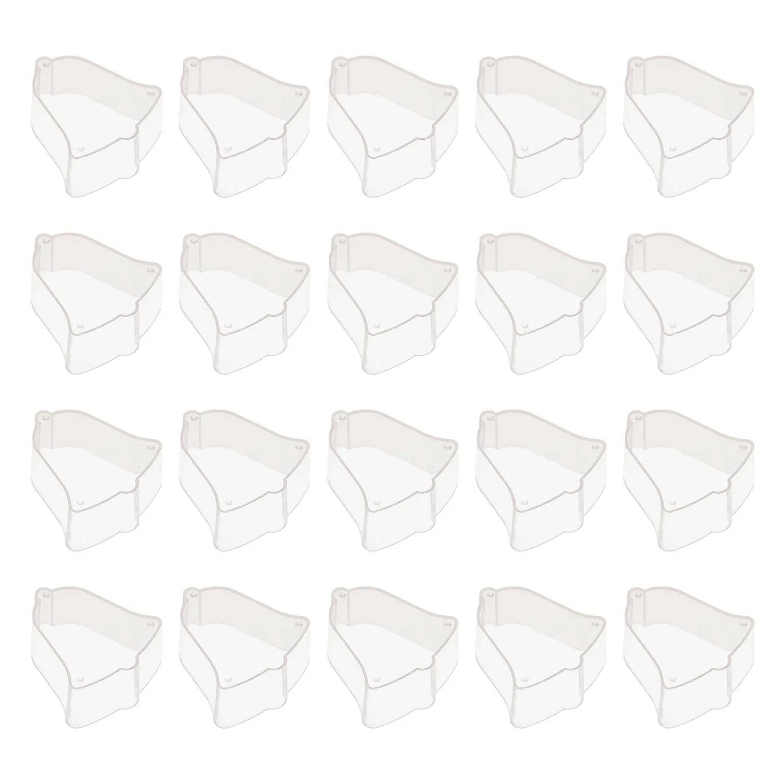 20 قطعة من حاويات عيد الميلاد البلاستيكية المضيئة لصنع حامل تخزين الهدايا بنفسك