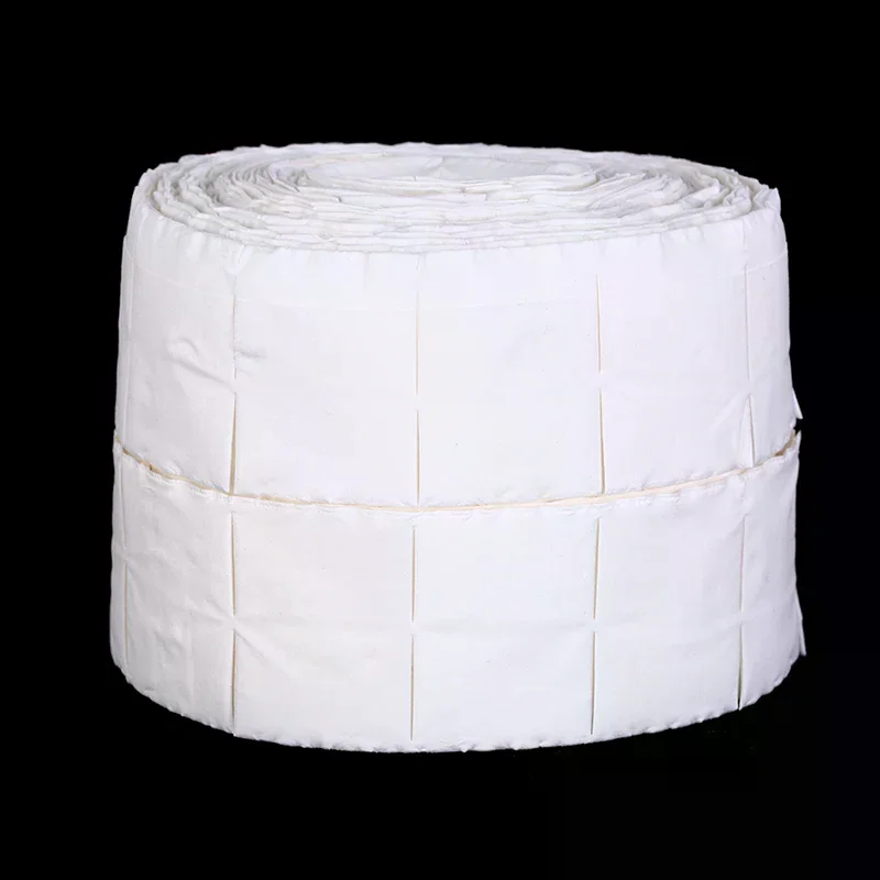.500Pcs Wipe Nail Polish Gel Remover Paper Cotton Pads Roll Nail Art Cleaner Tool