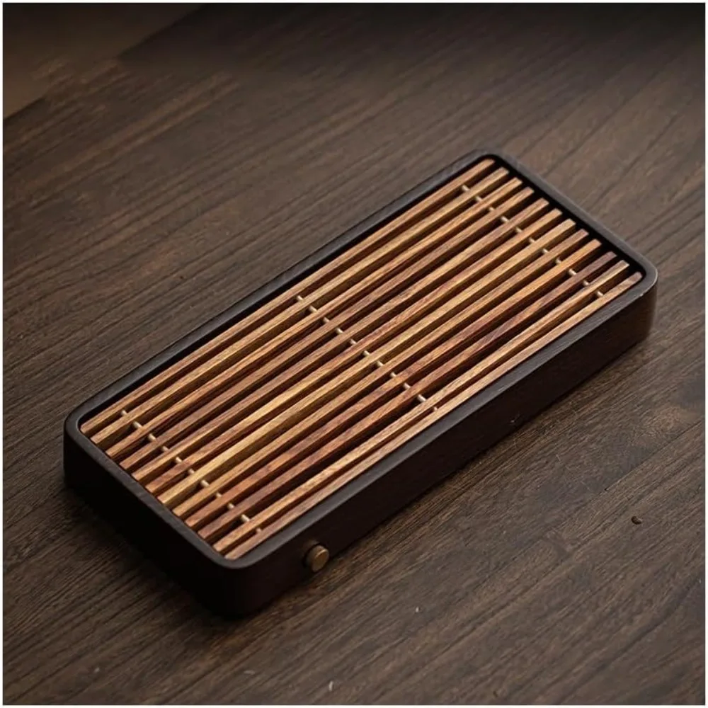 

Tea Table Tray for Coffee Household Chinese Style Water Storage Small Kung Fu Tea Set Dry Drain Tray Serving Trays