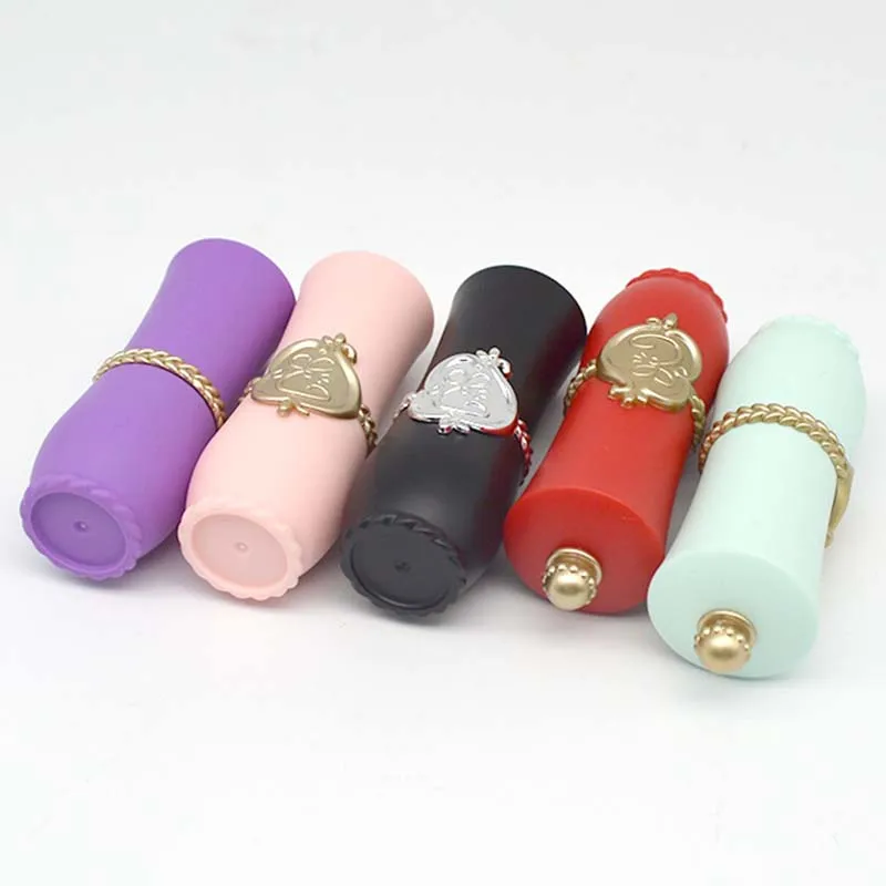 10 Stuks 12.1 Mm Lippenstift Buis Lege Cosmetische Container Zwart Rood Diy Lippenbalsem Container Lipgloss Lip Stick Verpakking make-up Tool