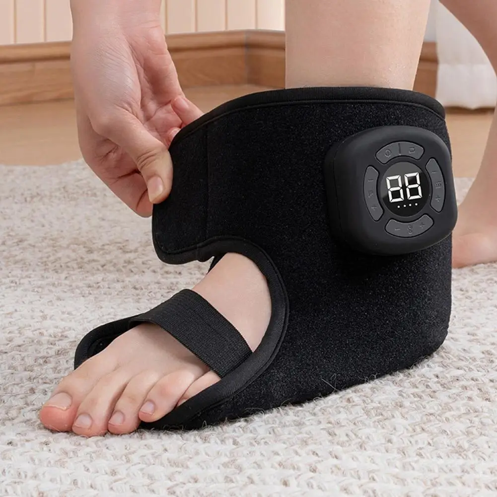 

1pcs Ankle Massager for Pain Relief Cordless Rechargeable Heating Pad for Ankle and Foot Vibration Foot Massage Tool E1P4