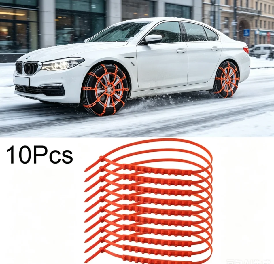 10/20/40pcs Winter Universal Car Tire Anti-Slip Snow Chains Anti-skid Motorcycle Car Tyre Wheel Tie Emergency Car Accessories