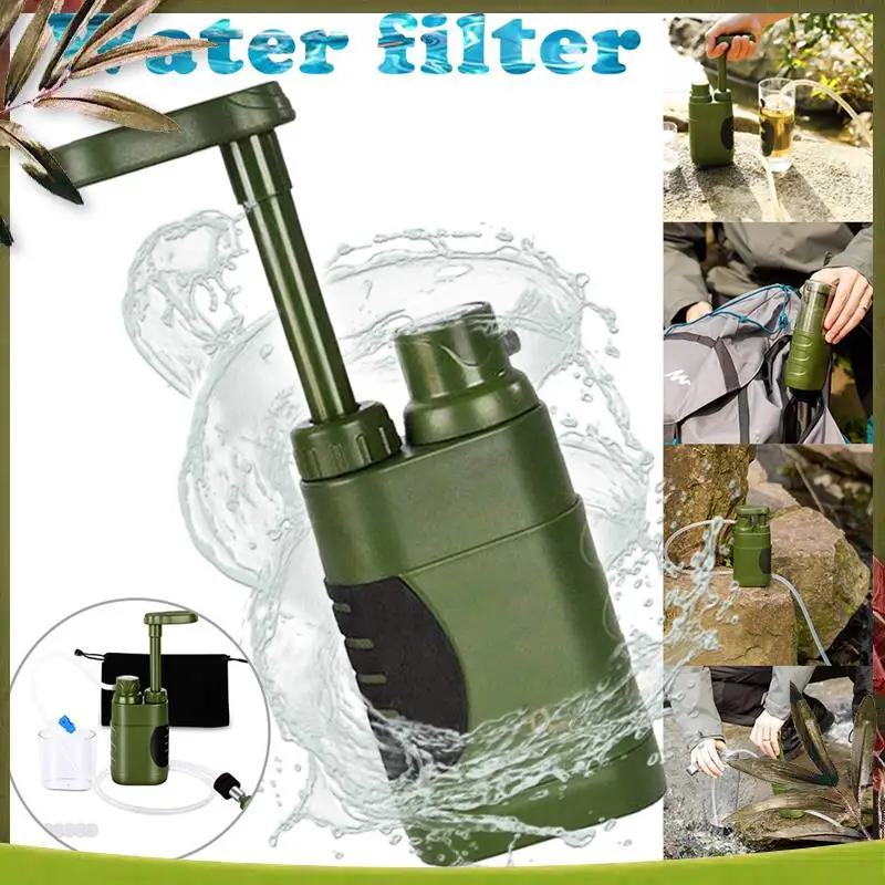 

Reliable-1Set Outdoor Water Filter Safety Emergency Water Purifier Emergency Survival Tools ABS For Camping